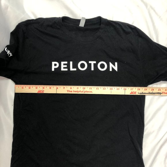 Peloton 100 Rides Century Black Tee Shirt Cycling - Picture 7 of 8